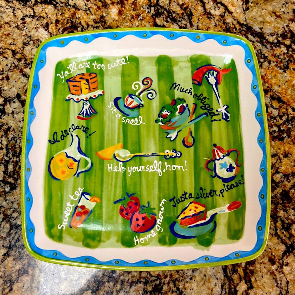 BECKY DENNY Serving Plate SOUTHERN LIVING